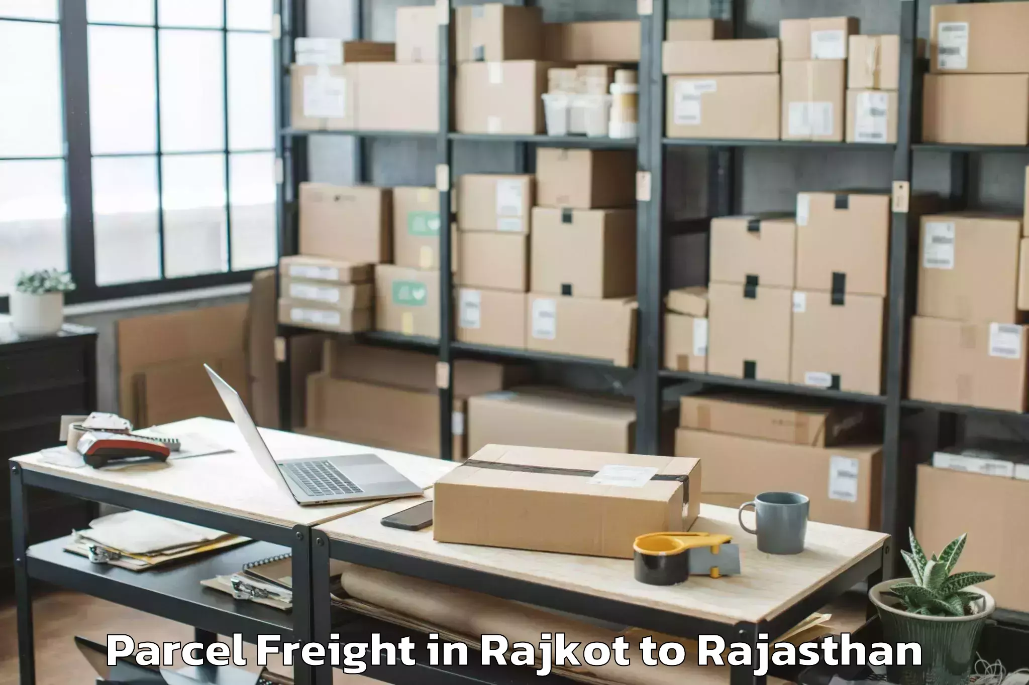 Book Rajkot to Bansur Parcel Freight